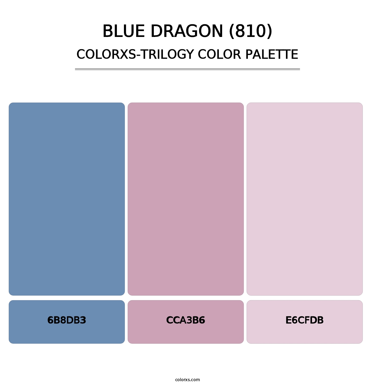 Blue Dragon (810) - Colorxs Trilogy Palette