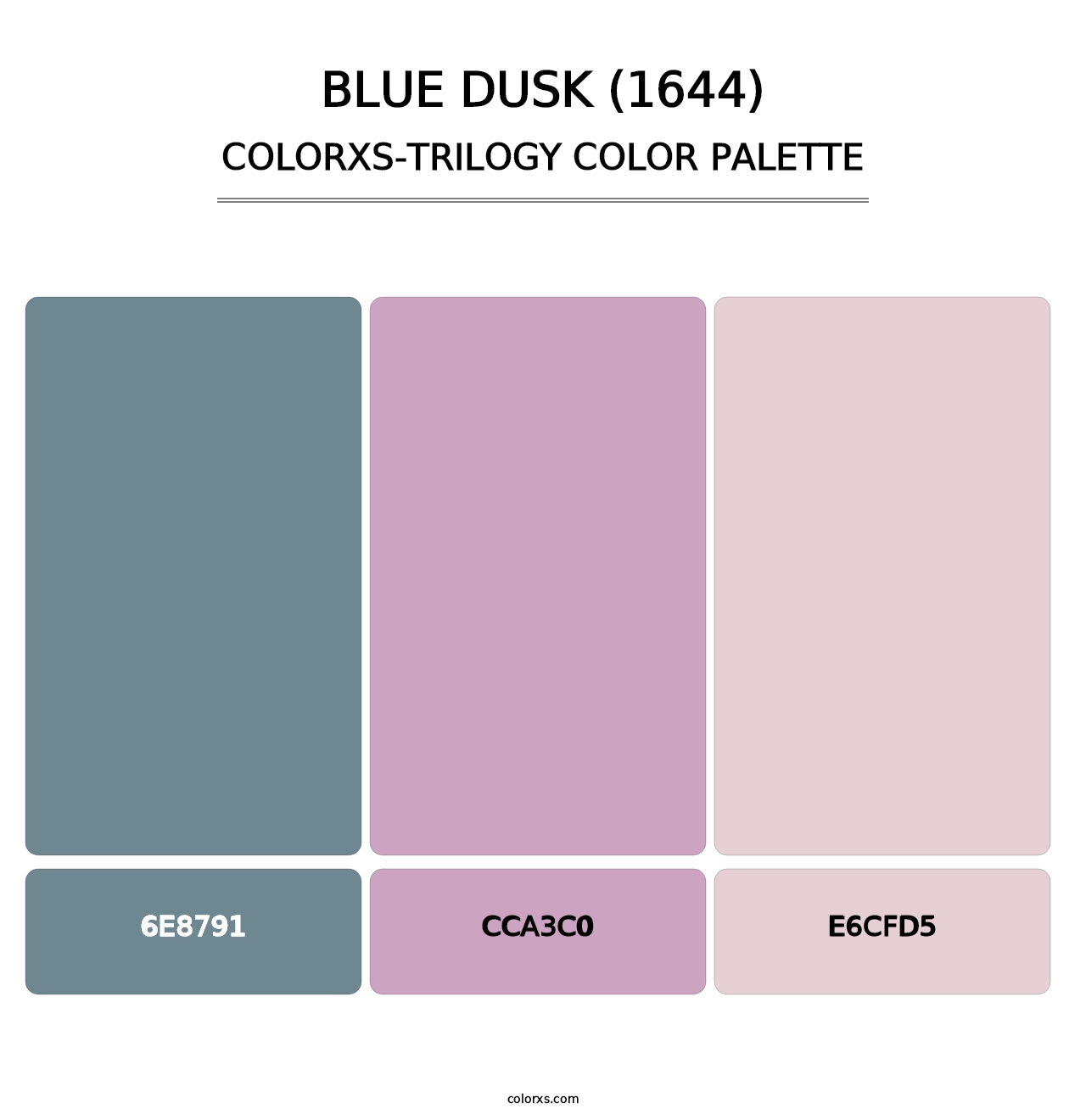 Blue Dusk (1644) - Colorxs Trilogy Palette