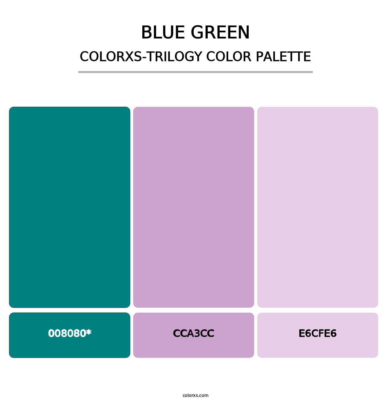 Blue Green - Colorxs Trilogy Palette