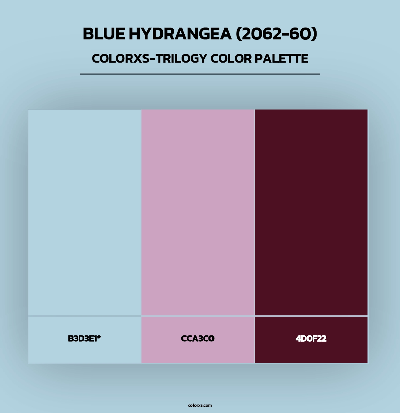 Blue Hydrangea (2062-60) - Colorxs Trilogy Palette