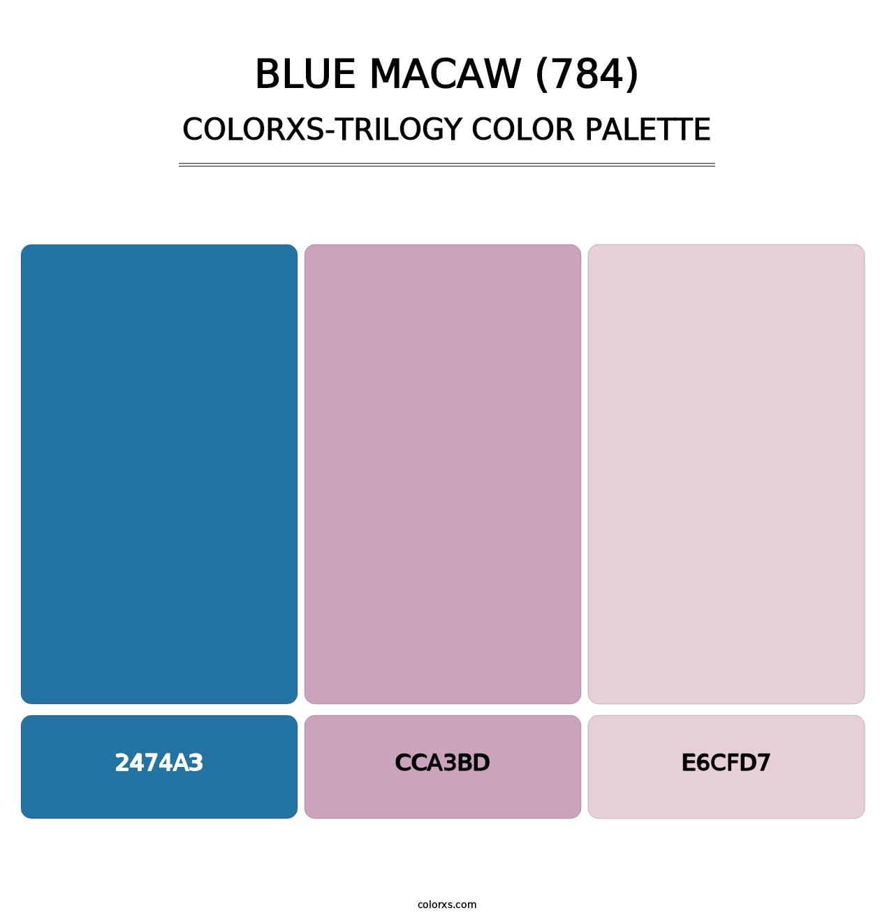 Blue Macaw (784) - Colorxs Trilogy Palette