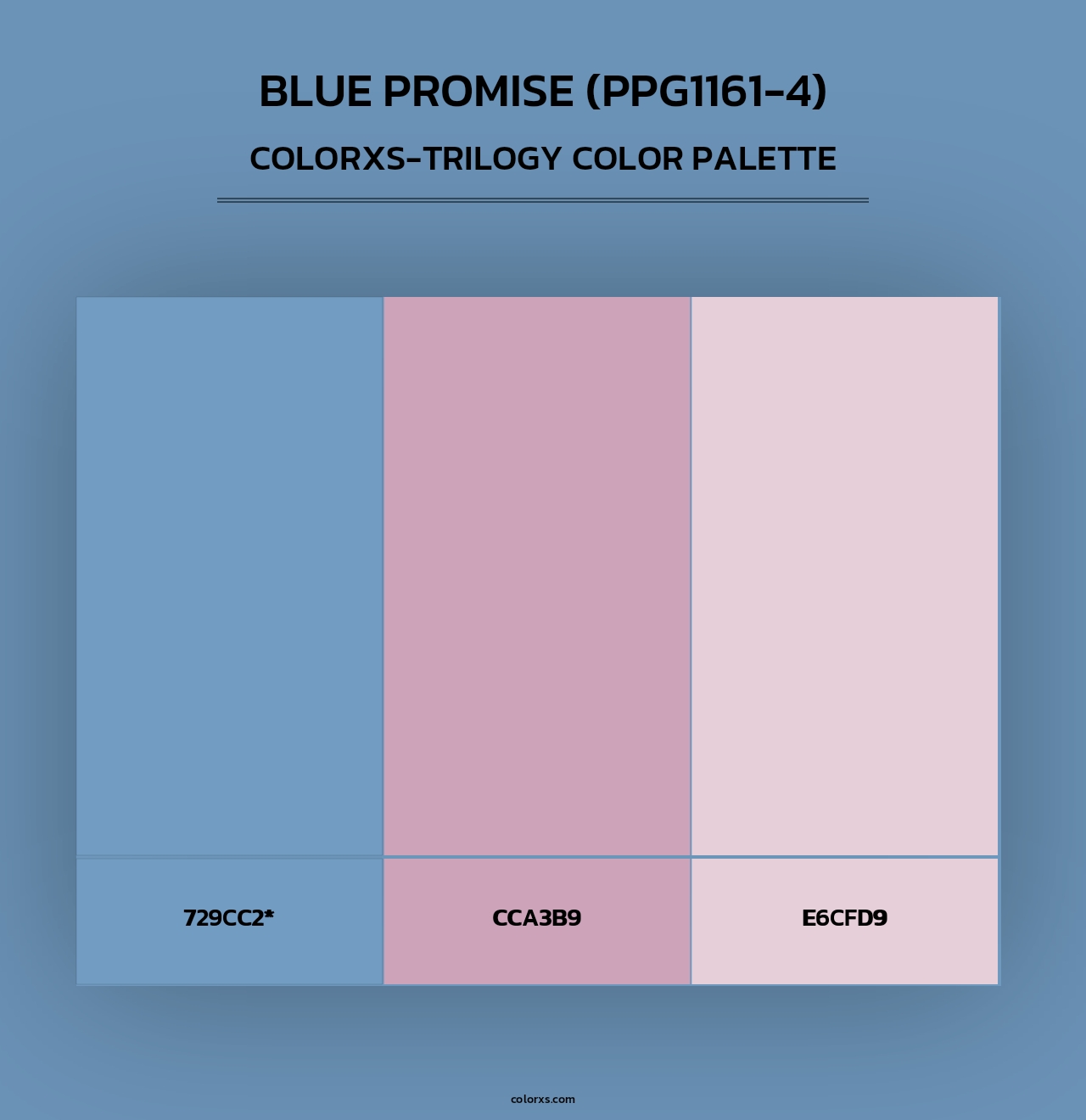 Blue Promise (PPG1161-4) - Colorxs Trilogy Palette