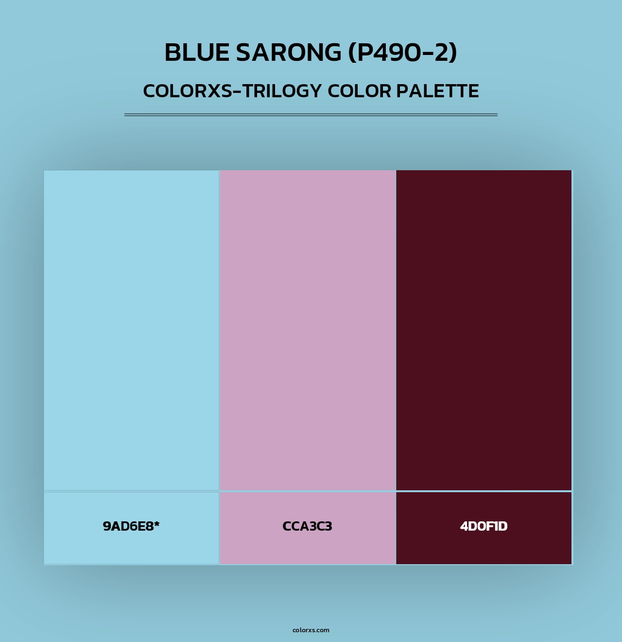 Blue Sarong (P490-2) - Colorxs Trilogy Palette