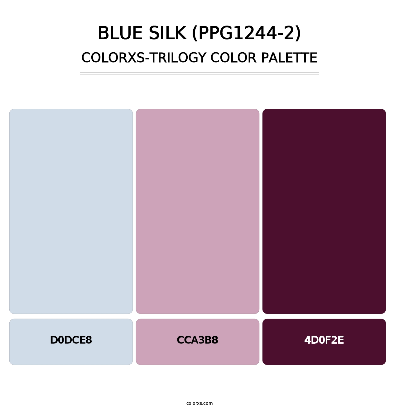 Blue Silk (PPG1244-2) - Colorxs Trilogy Palette