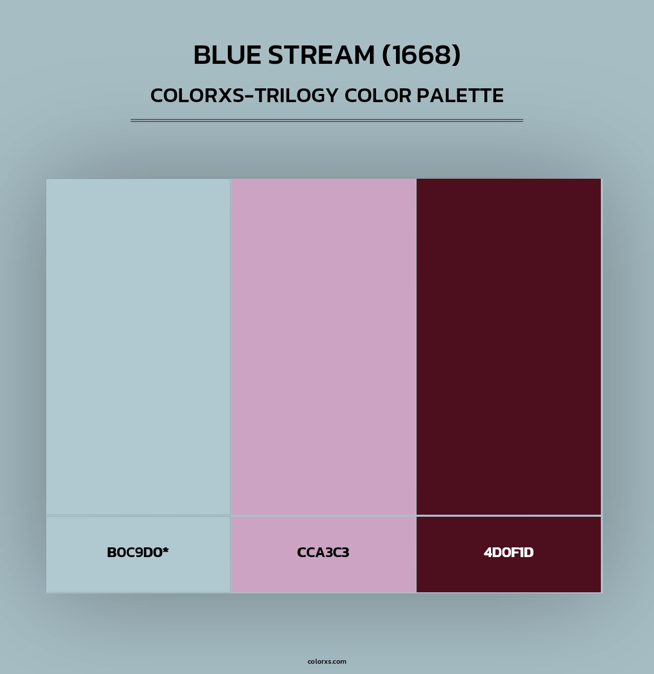 Blue Stream (1668) - Colorxs Trilogy Palette