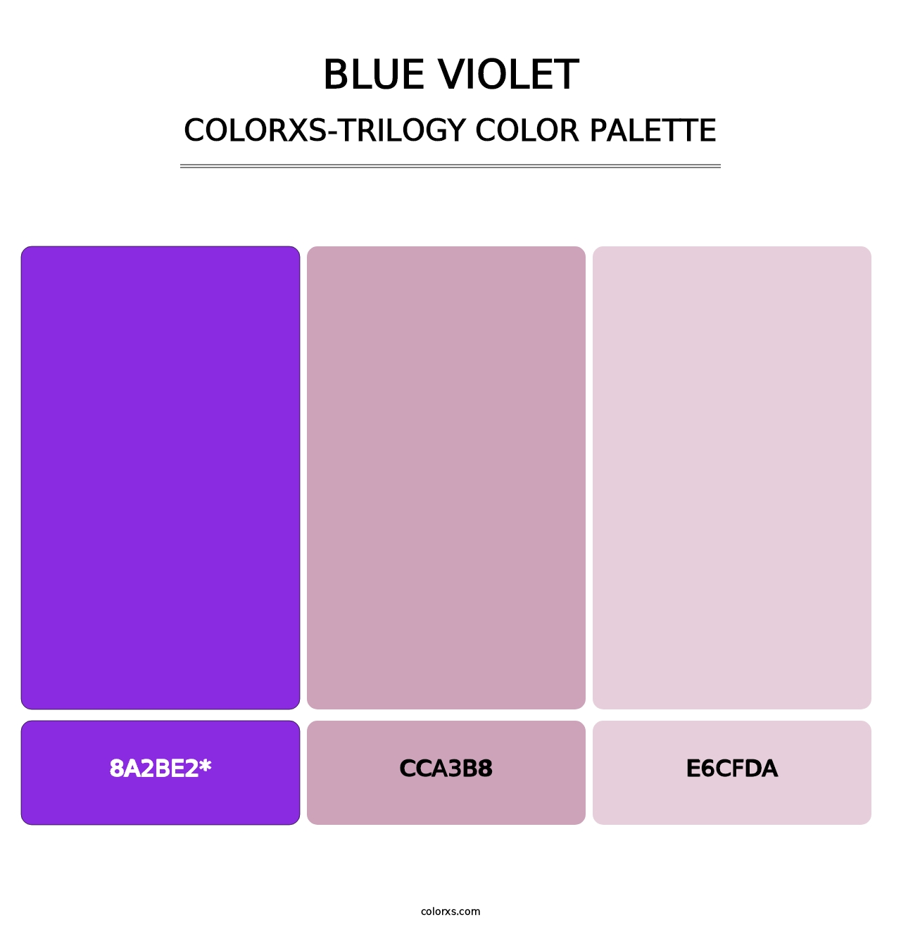 Blue Violet - Colorxs Trilogy Palette