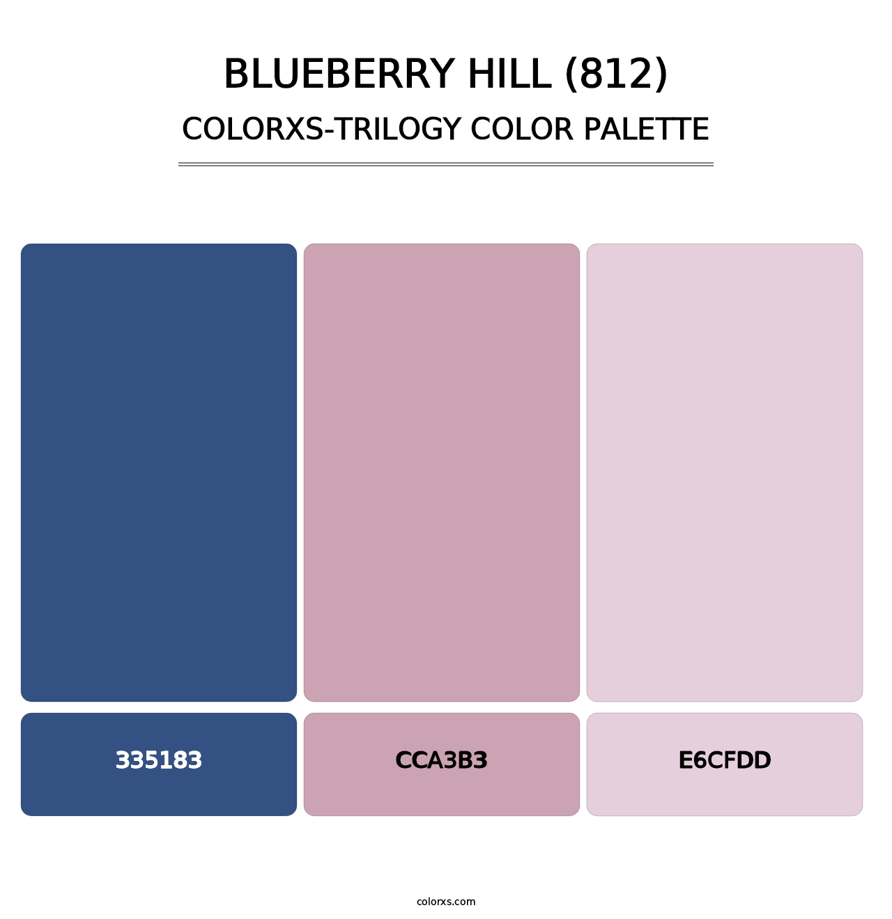 Blueberry Hill (812) - Colorxs Trilogy Palette