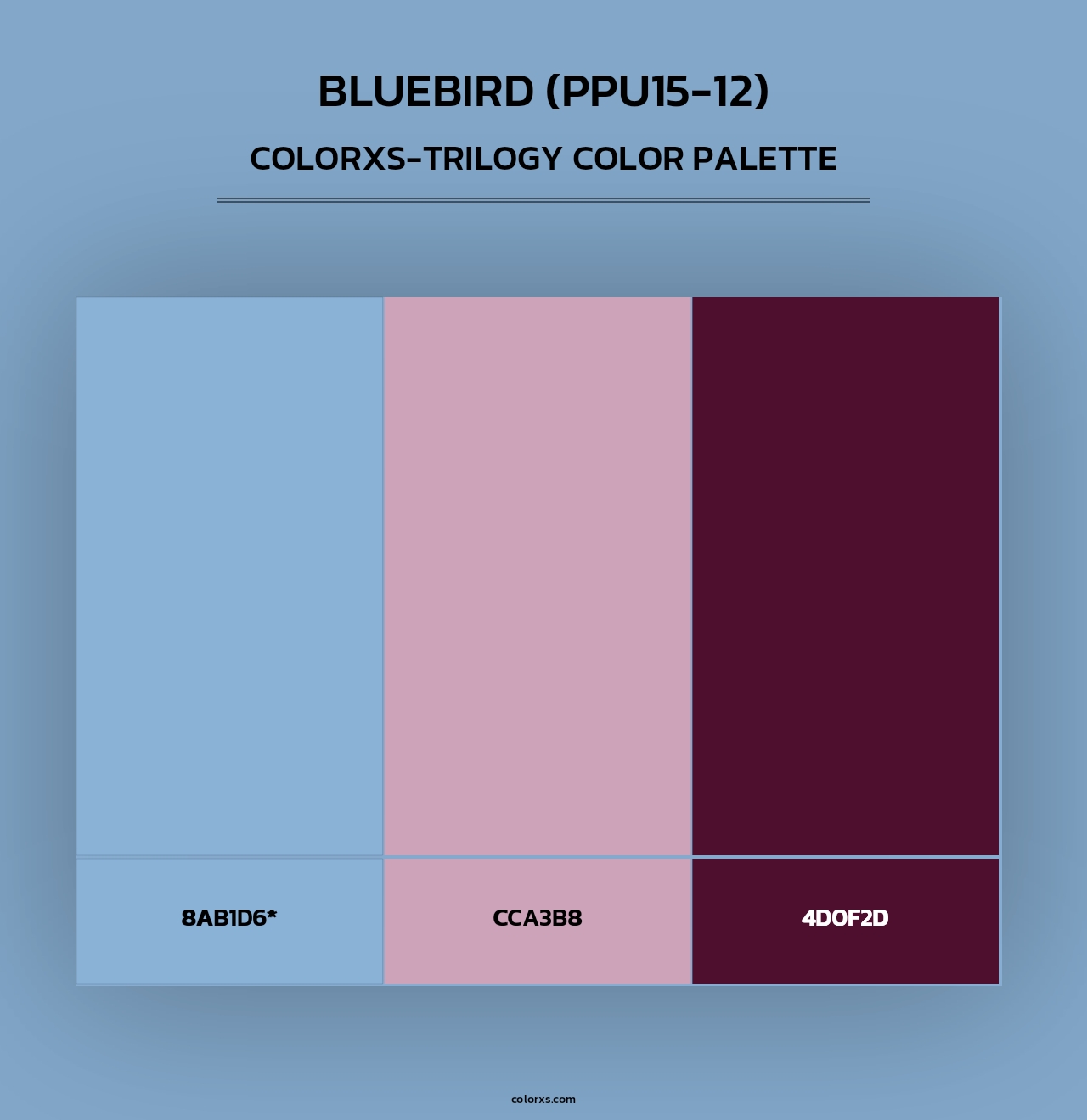 Bluebird (PPU15-12) - Colorxs Trilogy Palette