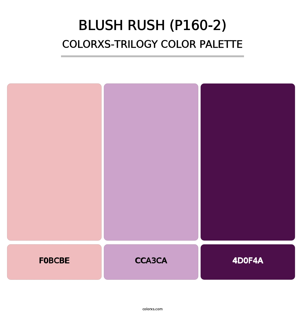 Blush Rush (P160-2) - Colorxs Trilogy Palette