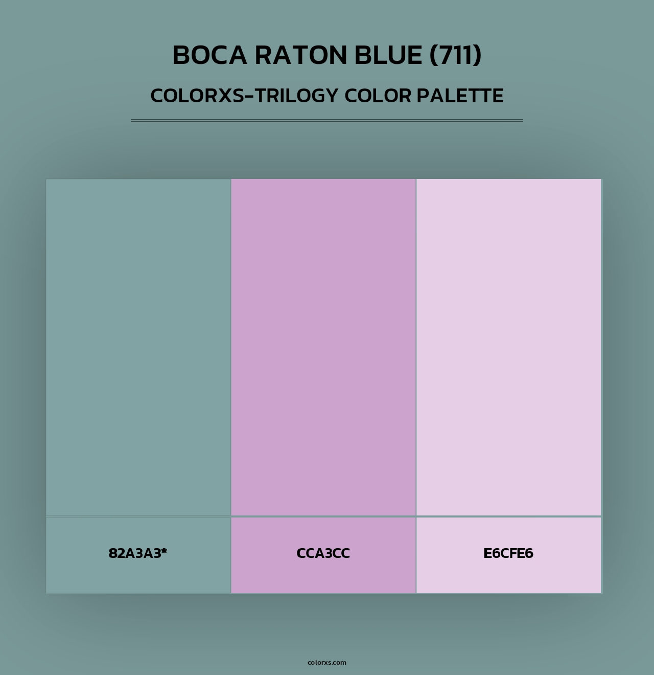 Boca Raton Blue (711) - Colorxs Trilogy Palette