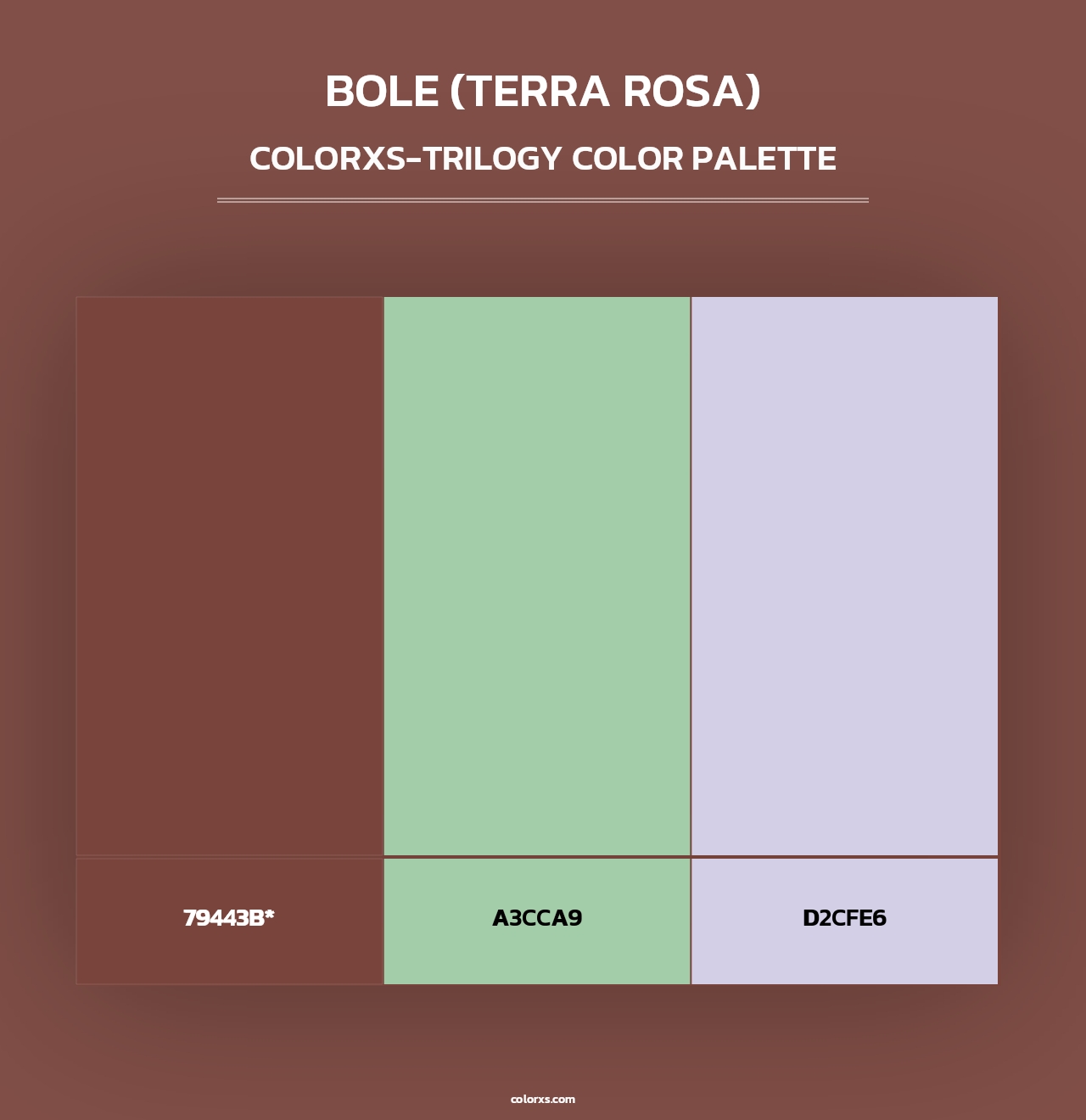Bole (Terra Rosa) - Colorxs Trilogy Palette