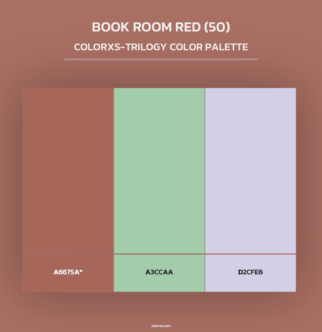 Book Room Red (50) - Colorxs Trilogy Palette