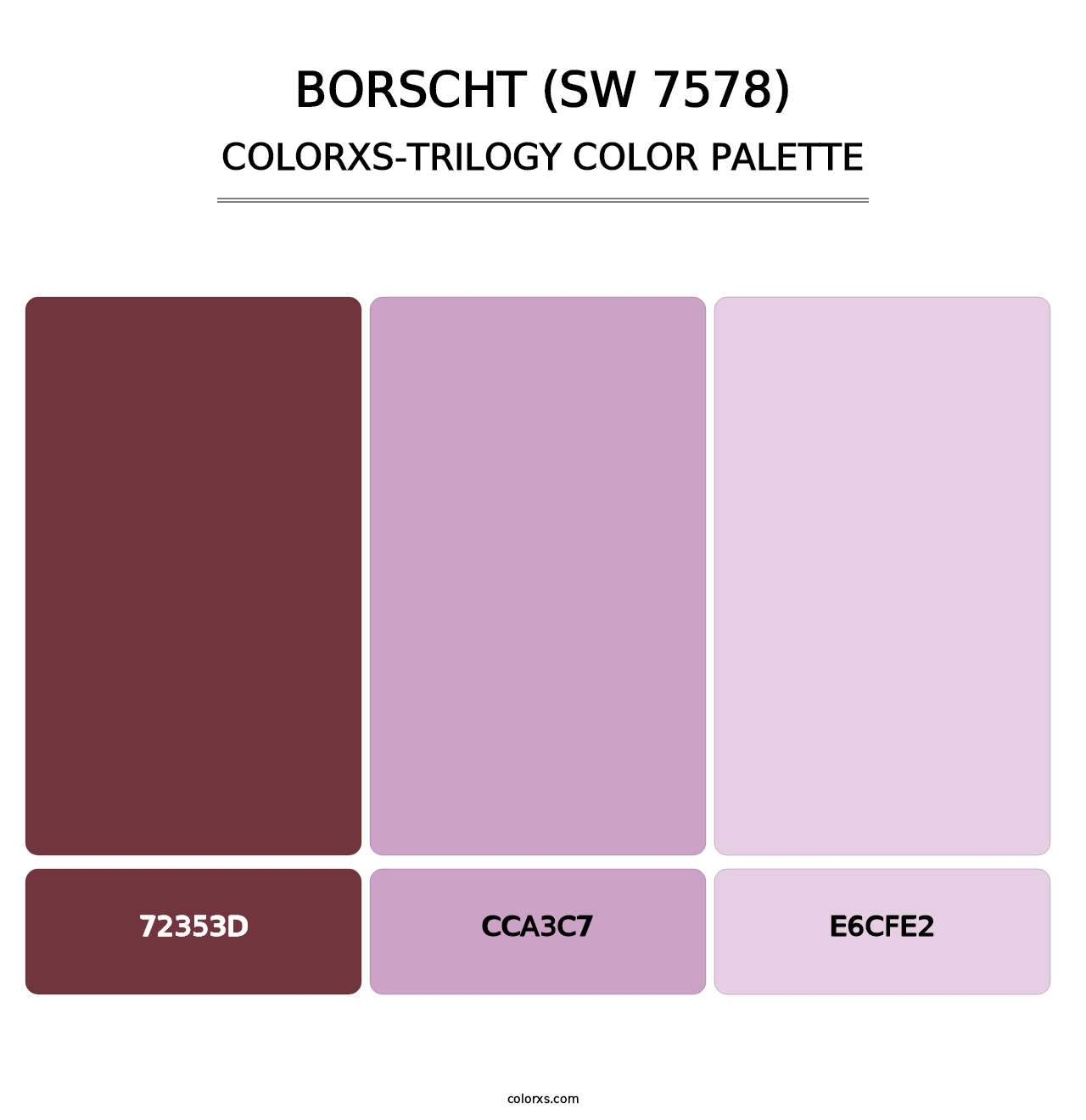 Borscht (SW 7578) - Colorxs Trilogy Palette