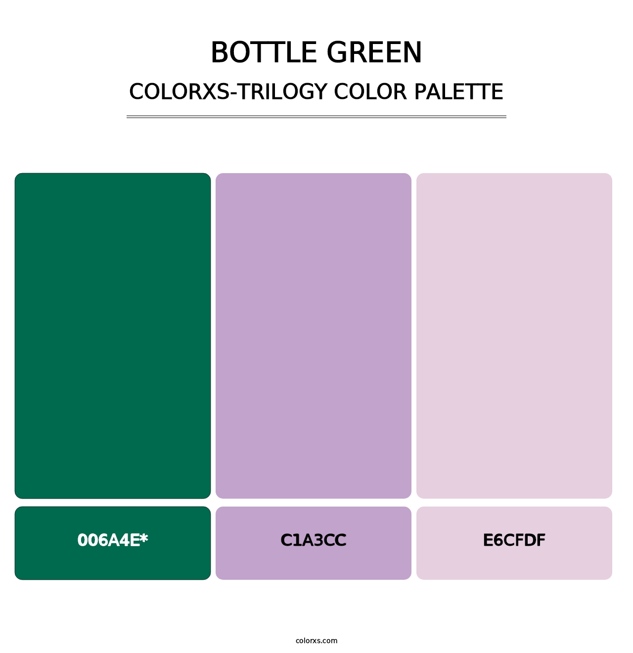 Bottle Green - Colorxs Trilogy Palette