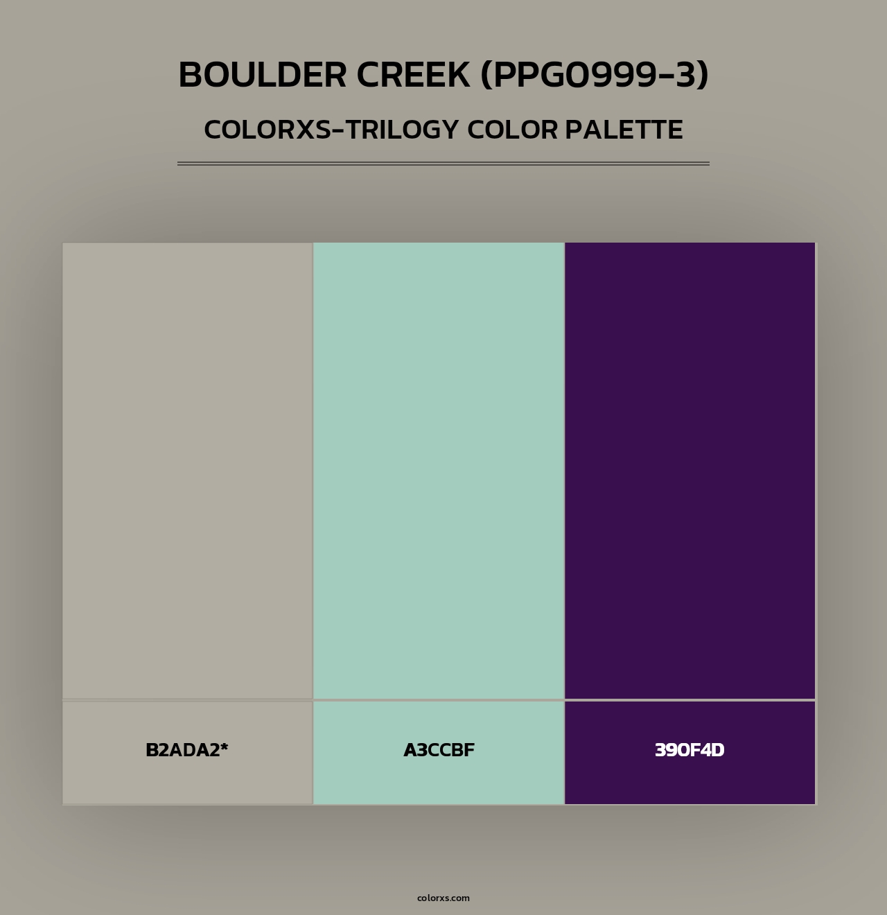 Boulder Creek (PPG0999-3) - Colorxs Trilogy Palette