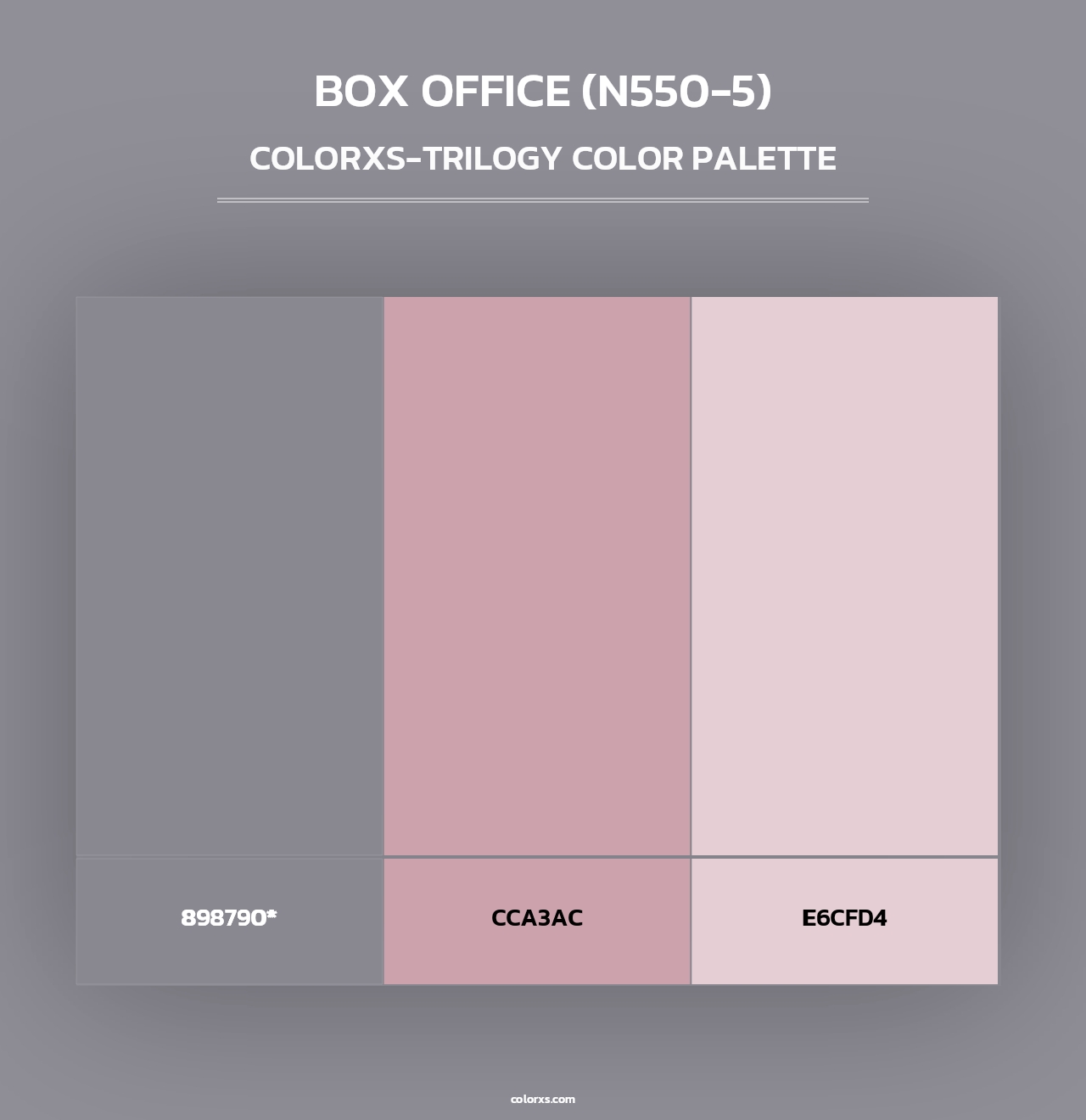 Box Office (N550-5) - Colorxs Trilogy Palette