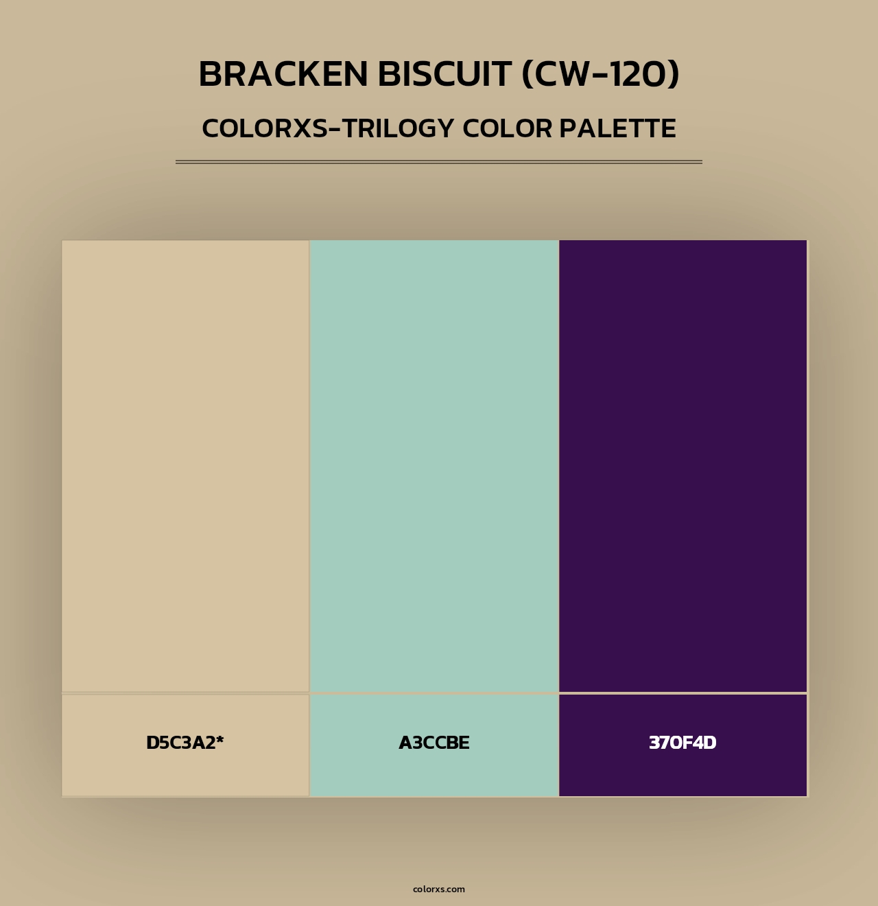 Bracken Biscuit (CW-120) - Colorxs Trilogy Palette