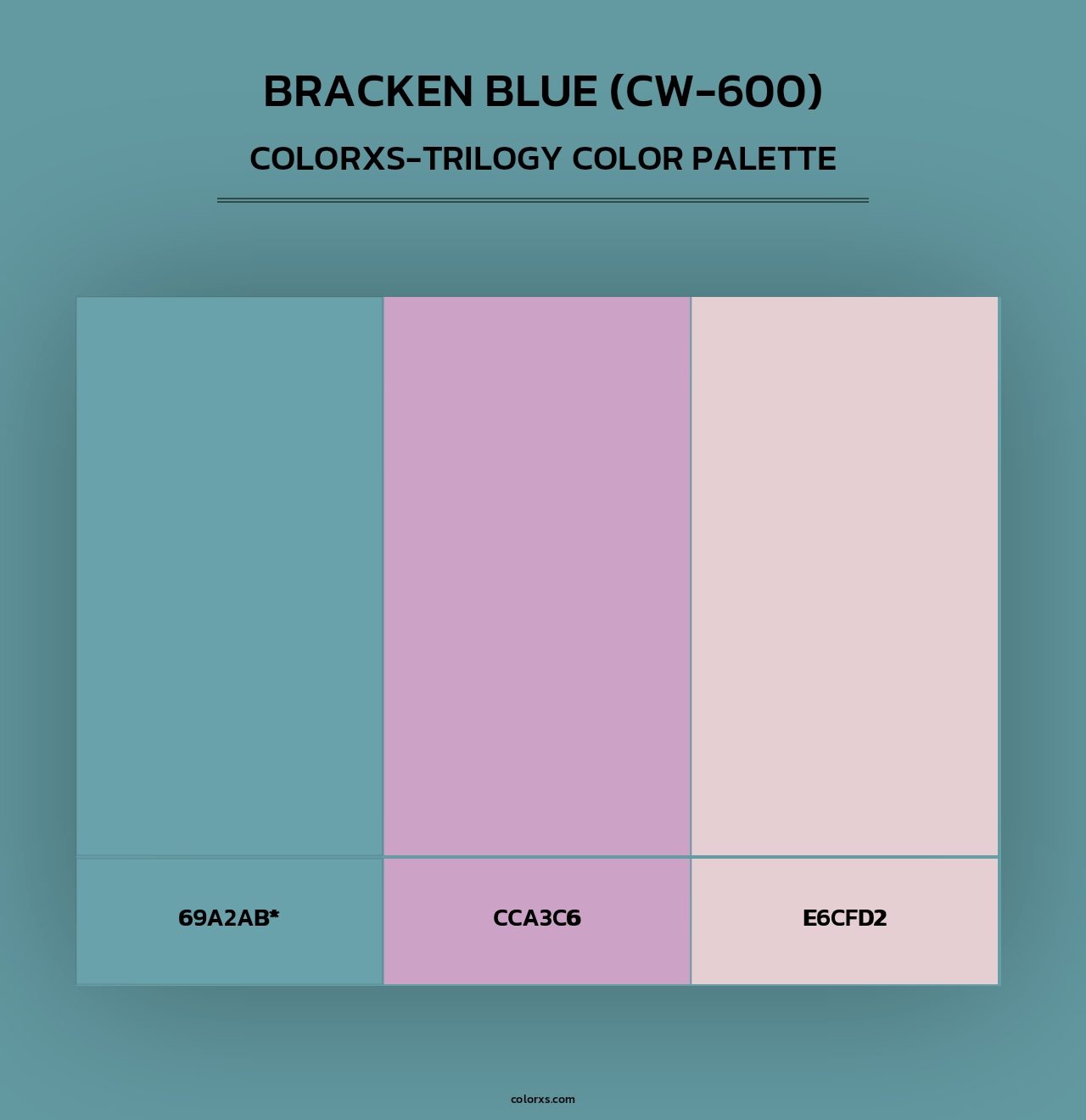Bracken Blue (CW-600) - Colorxs Trilogy Palette