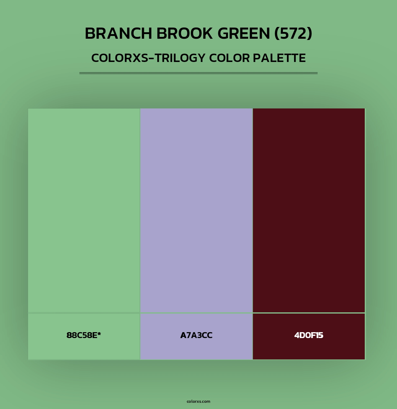 Branch Brook Green (572) - Colorxs Trilogy Palette