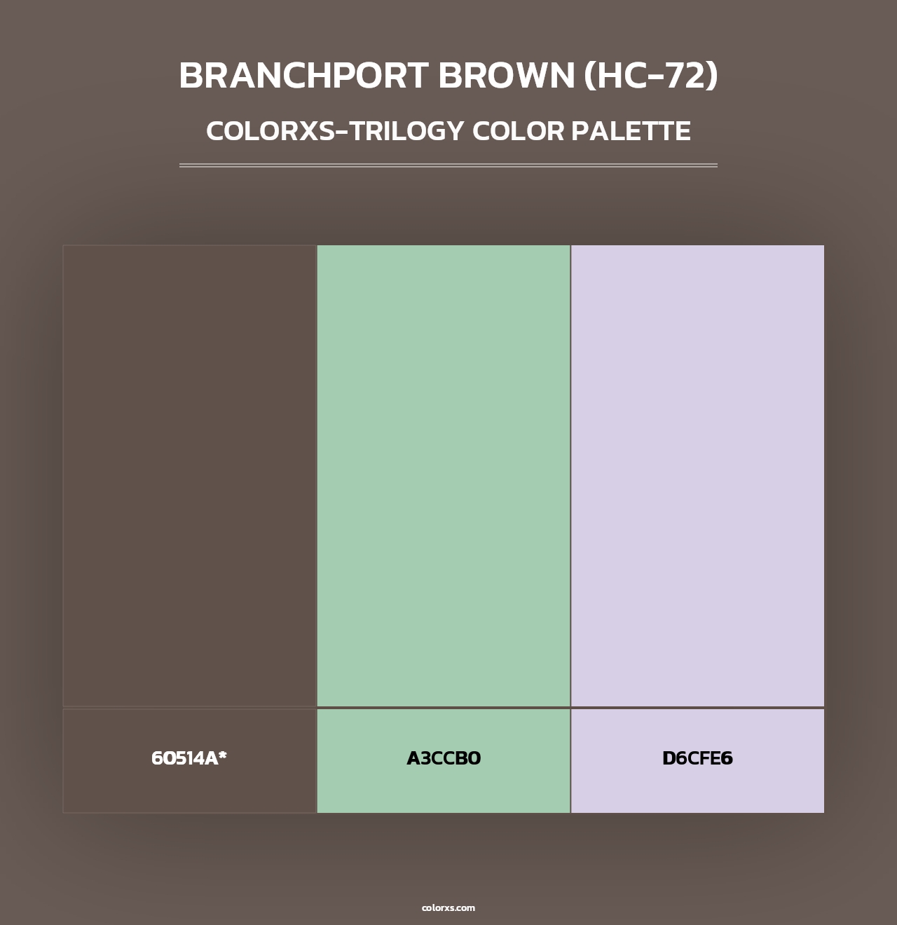 Branchport Brown (HC-72) - Colorxs Trilogy Palette