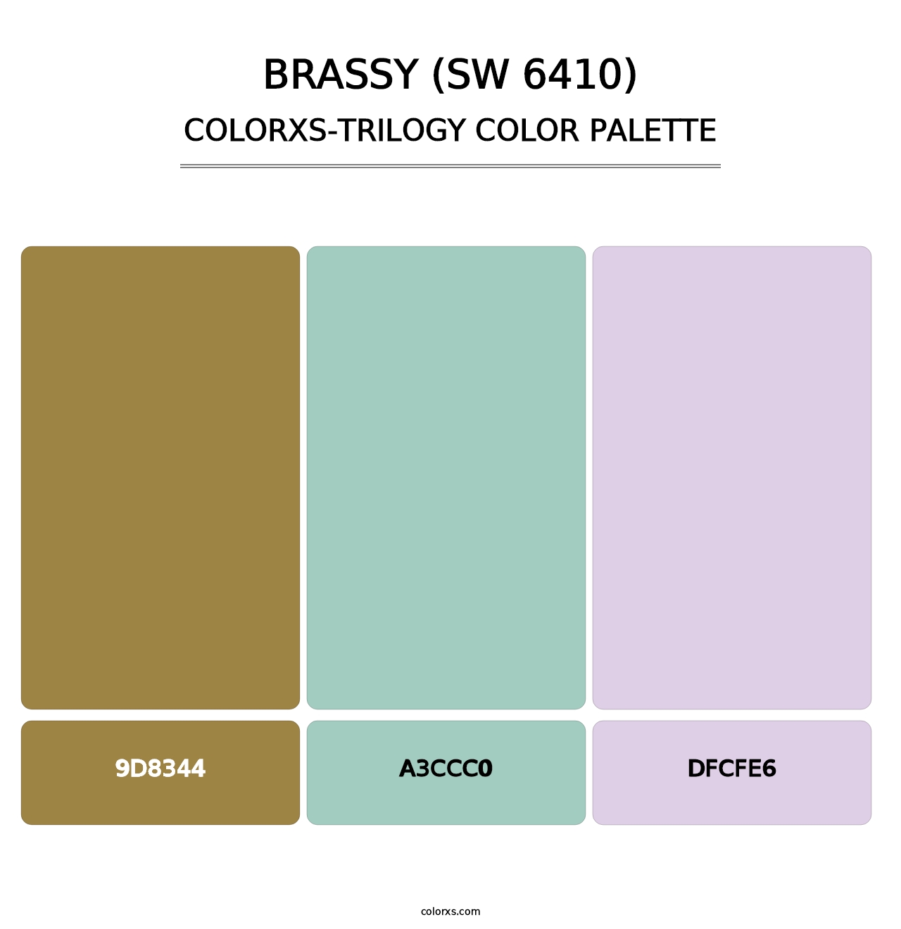Brassy (SW 6410) - Colorxs Trilogy Palette