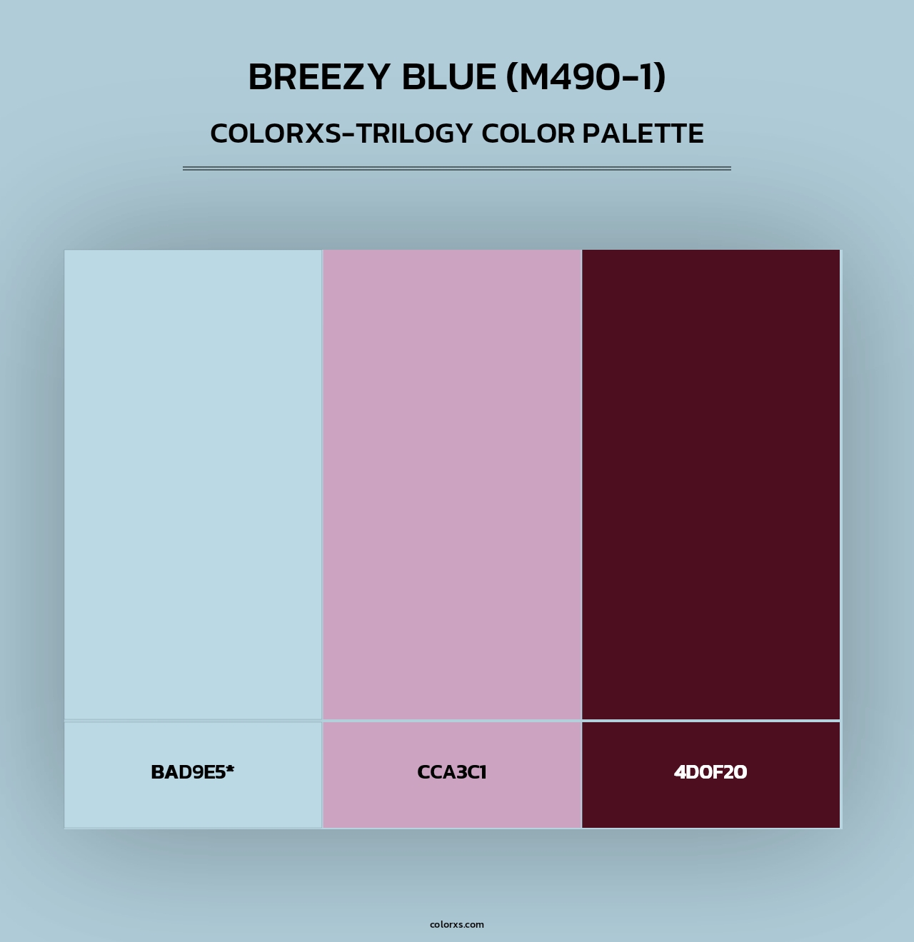 Breezy Blue (M490-1) - Colorxs Trilogy Palette
