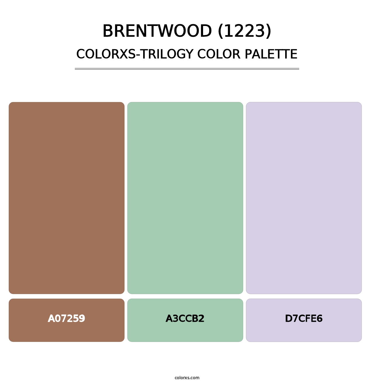 Brentwood (1223) - Colorxs Trilogy Palette