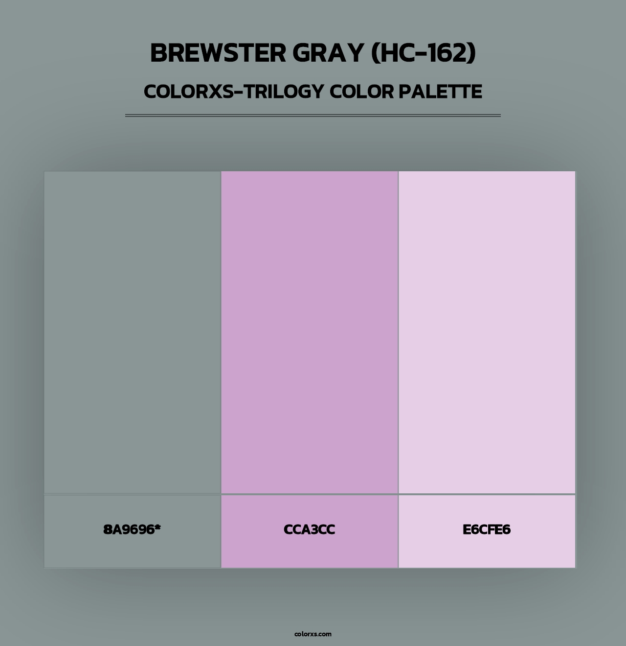 Brewster Gray (HC-162) - Colorxs Trilogy Palette