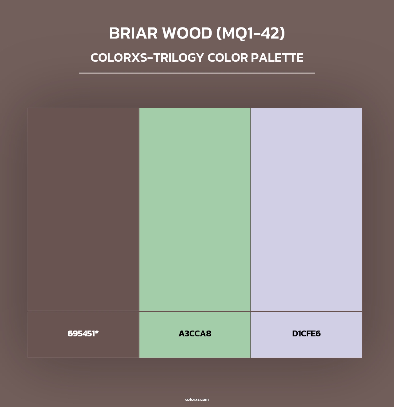 Briar Wood (MQ1-42) - Colorxs Trilogy Palette