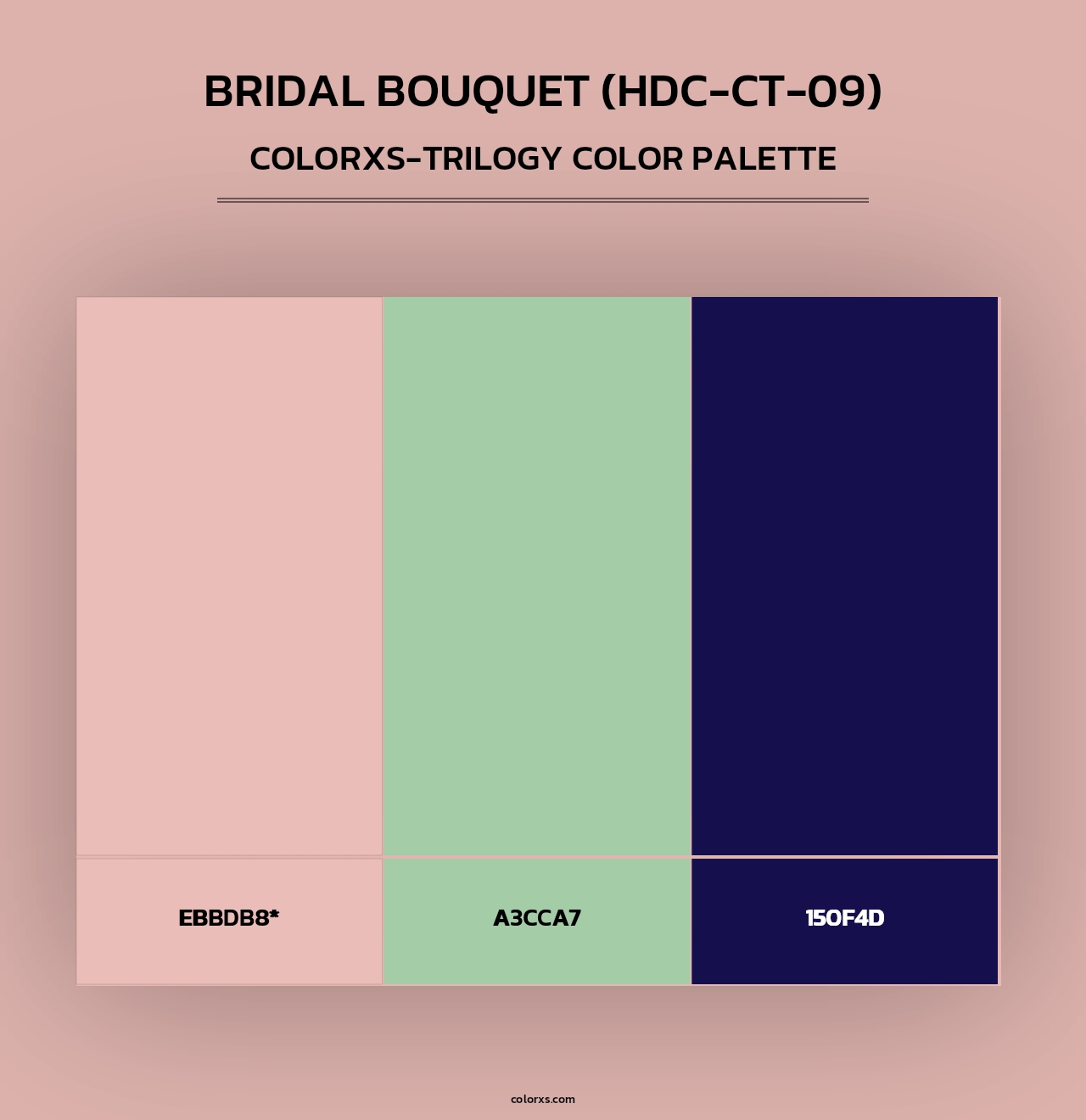 Bridal Bouquet (HDC-CT-09) - Colorxs Trilogy Palette