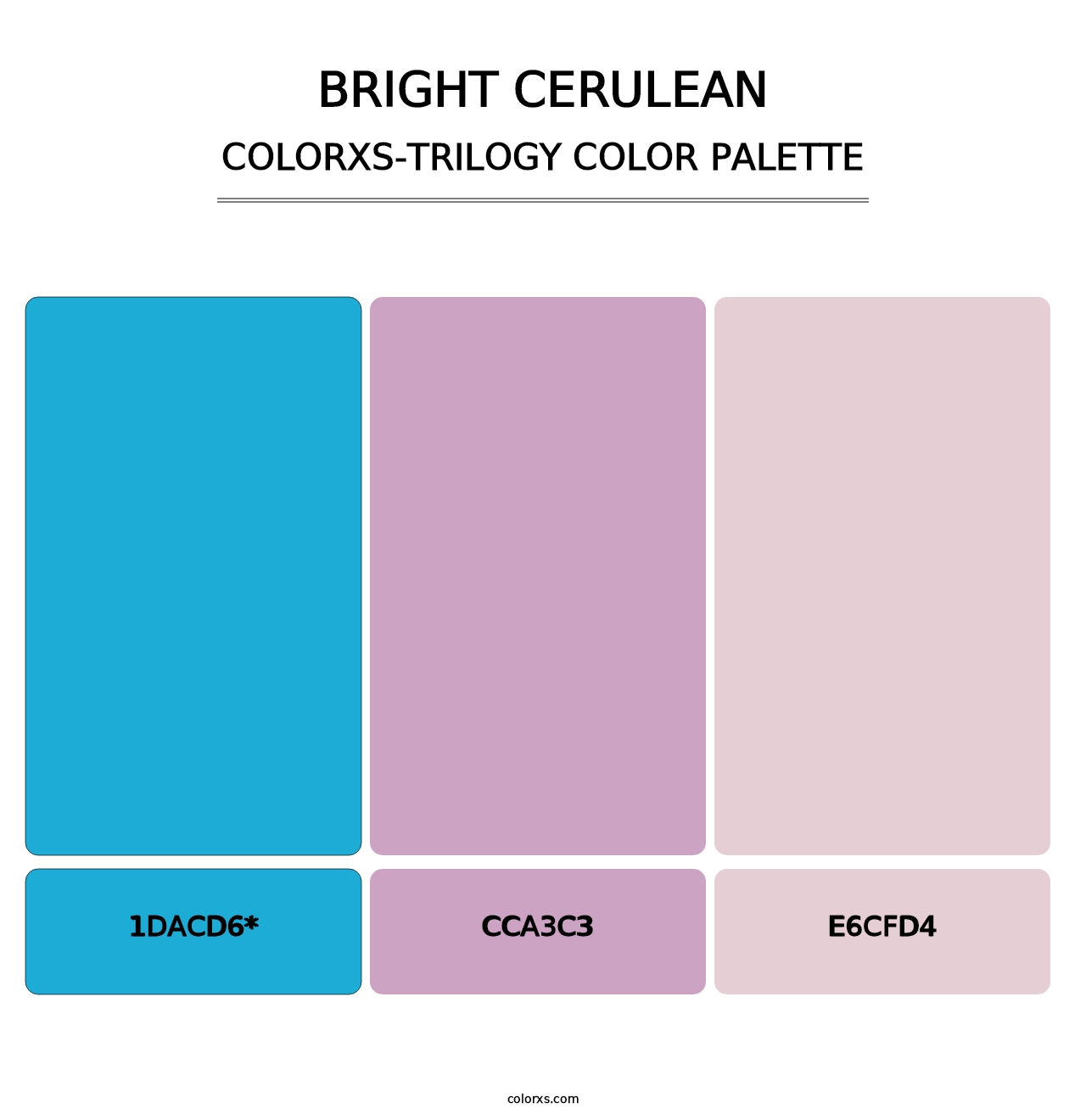 Bright Cerulean - Colorxs Trilogy Palette