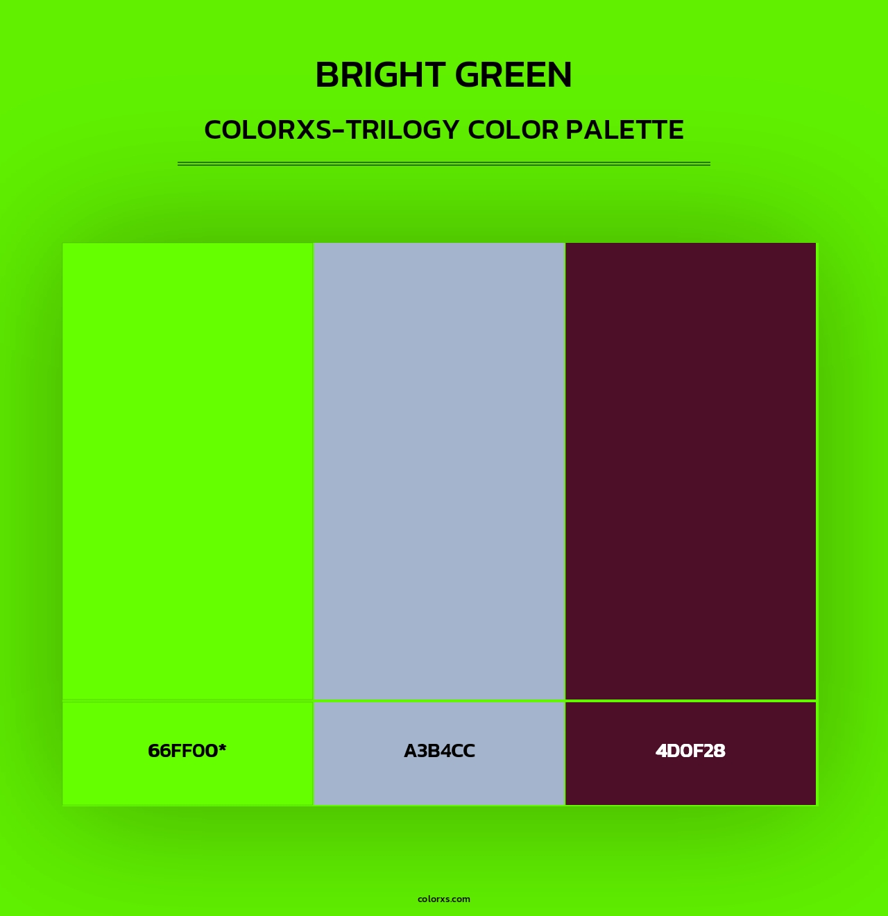 Bright Green - Colorxs Trilogy Palette