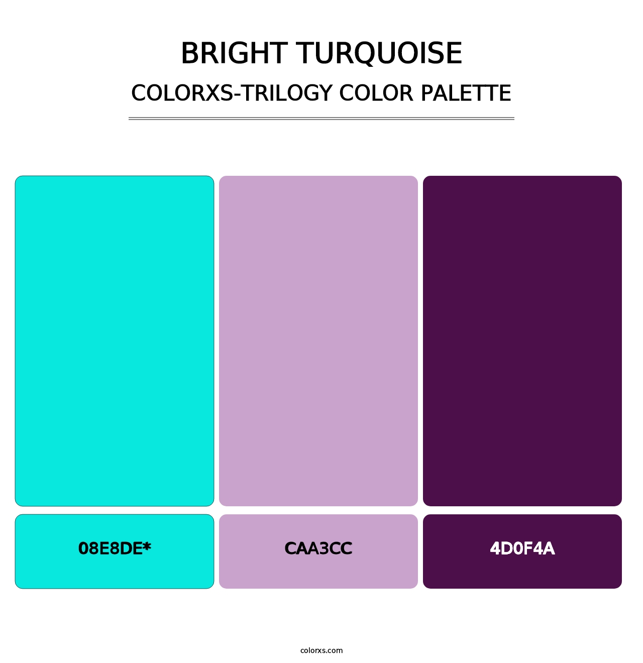 Bright Turquoise - Colorxs Trilogy Palette