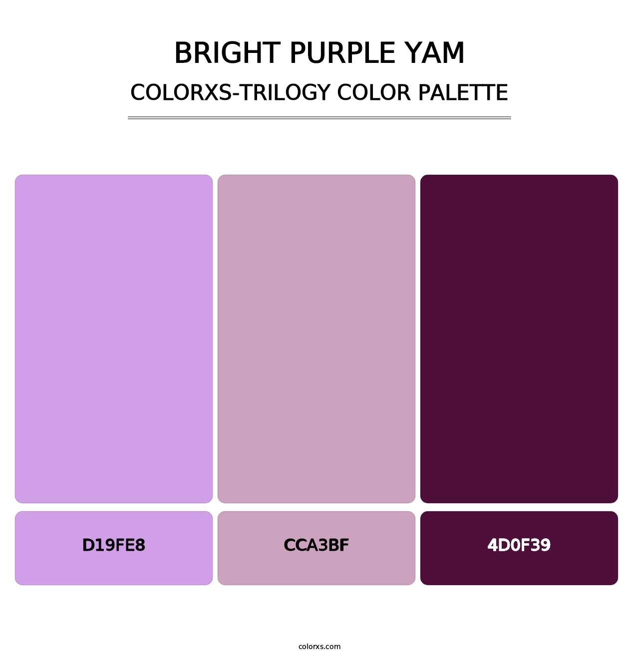 Bright Purple Yam - Colorxs Trilogy Palette