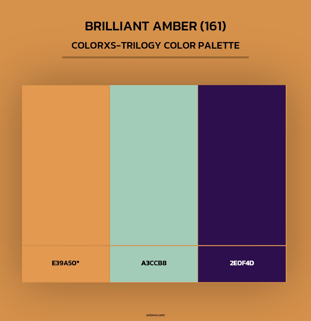 Brilliant Amber (161) - Colorxs Trilogy Palette
