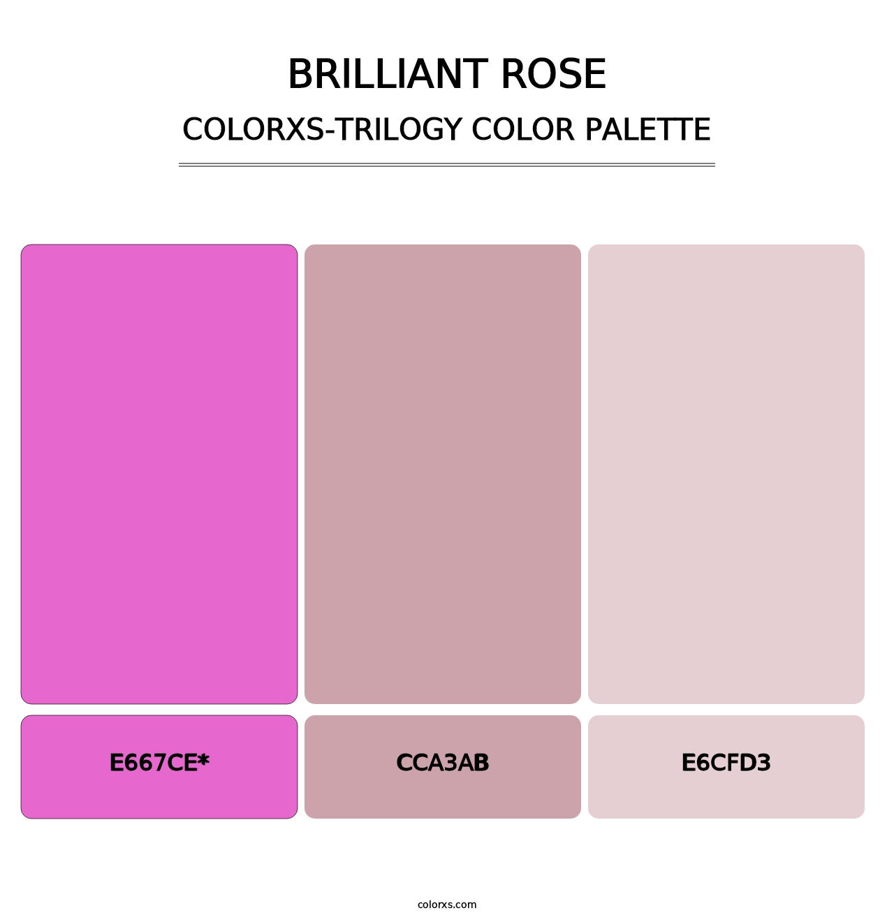 Brilliant Rose - Colorxs Trilogy Palette