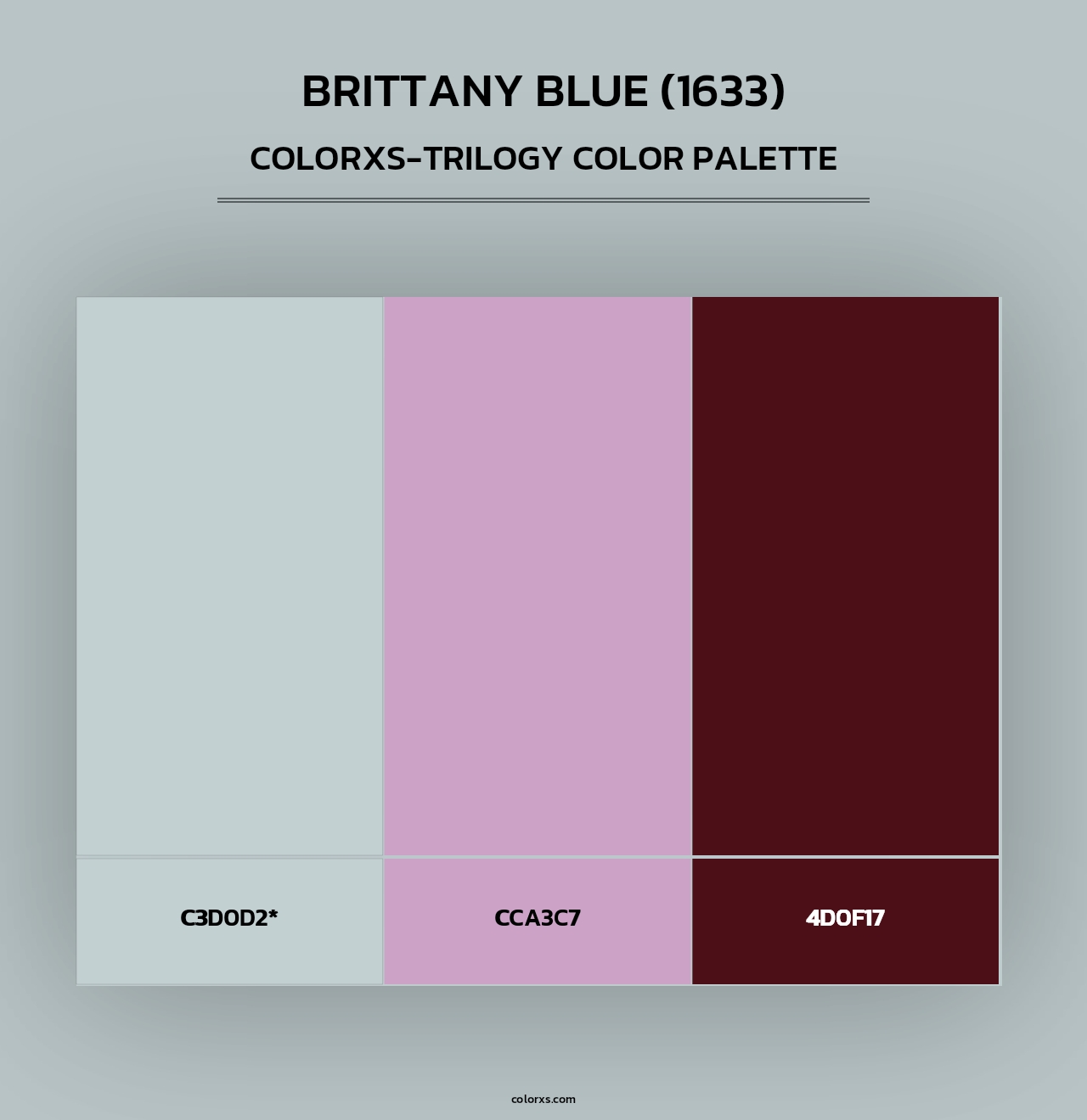 Brittany Blue (1633) - Colorxs Trilogy Palette