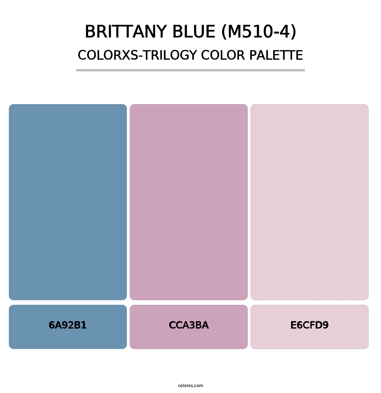 Brittany Blue (M510-4) - Colorxs Trilogy Palette