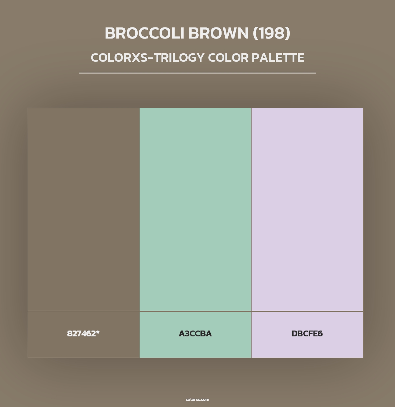 Broccoli Brown (198) - Colorxs Trilogy Palette