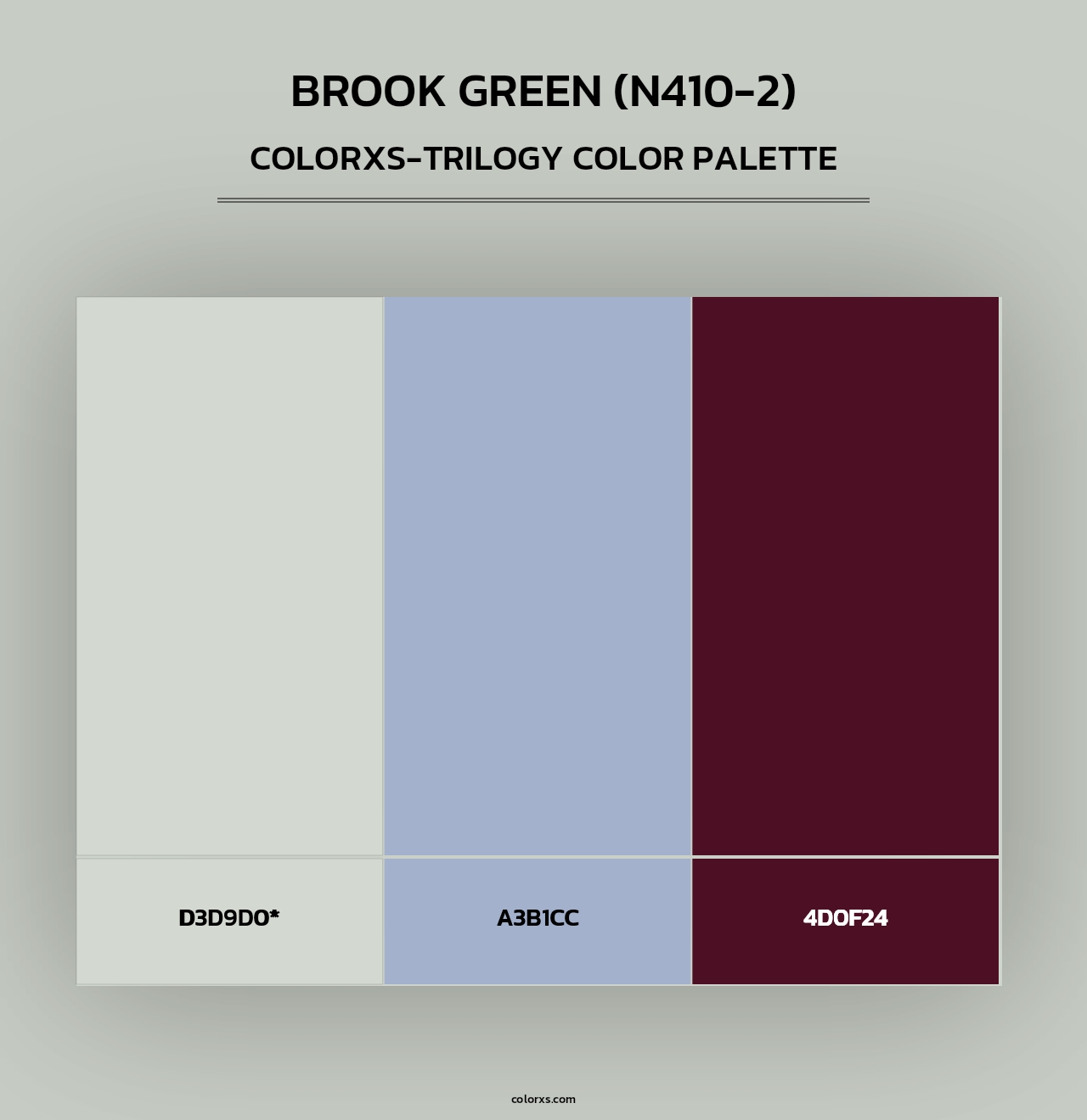 Brook Green (N410-2) - Colorxs Trilogy Palette