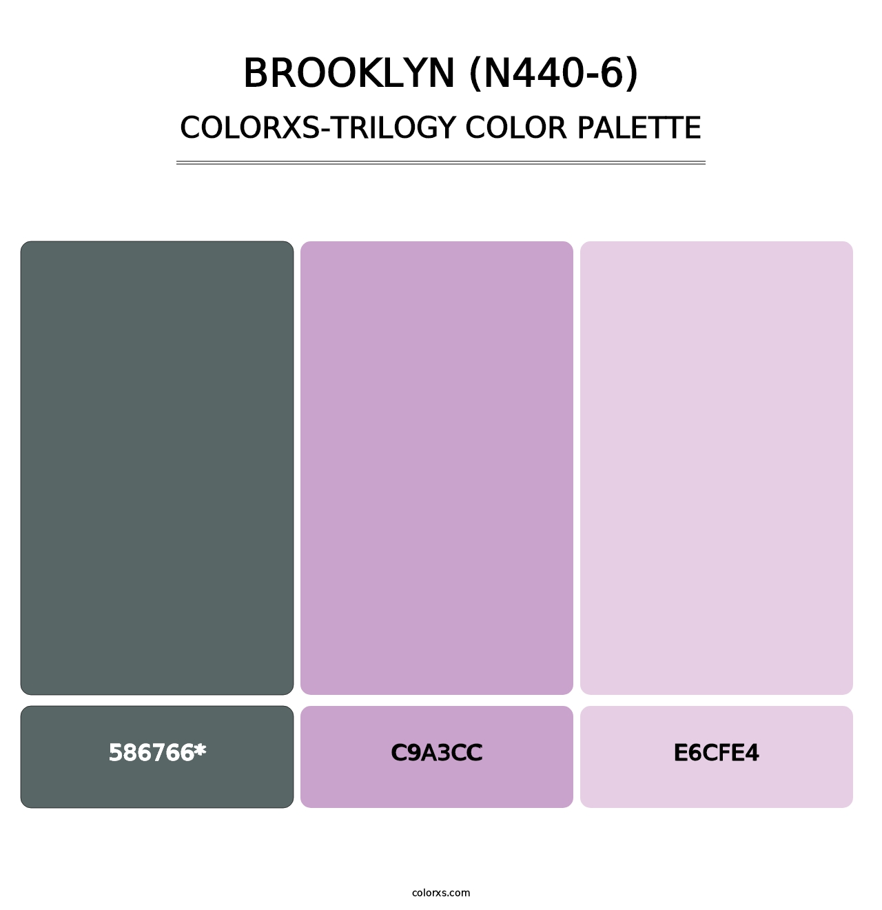 Brooklyn (N440-6) - Colorxs Trilogy Palette