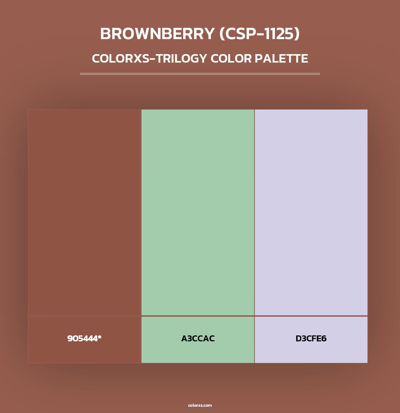 Brownberry (CSP-1125) - Colorxs Trilogy Palette