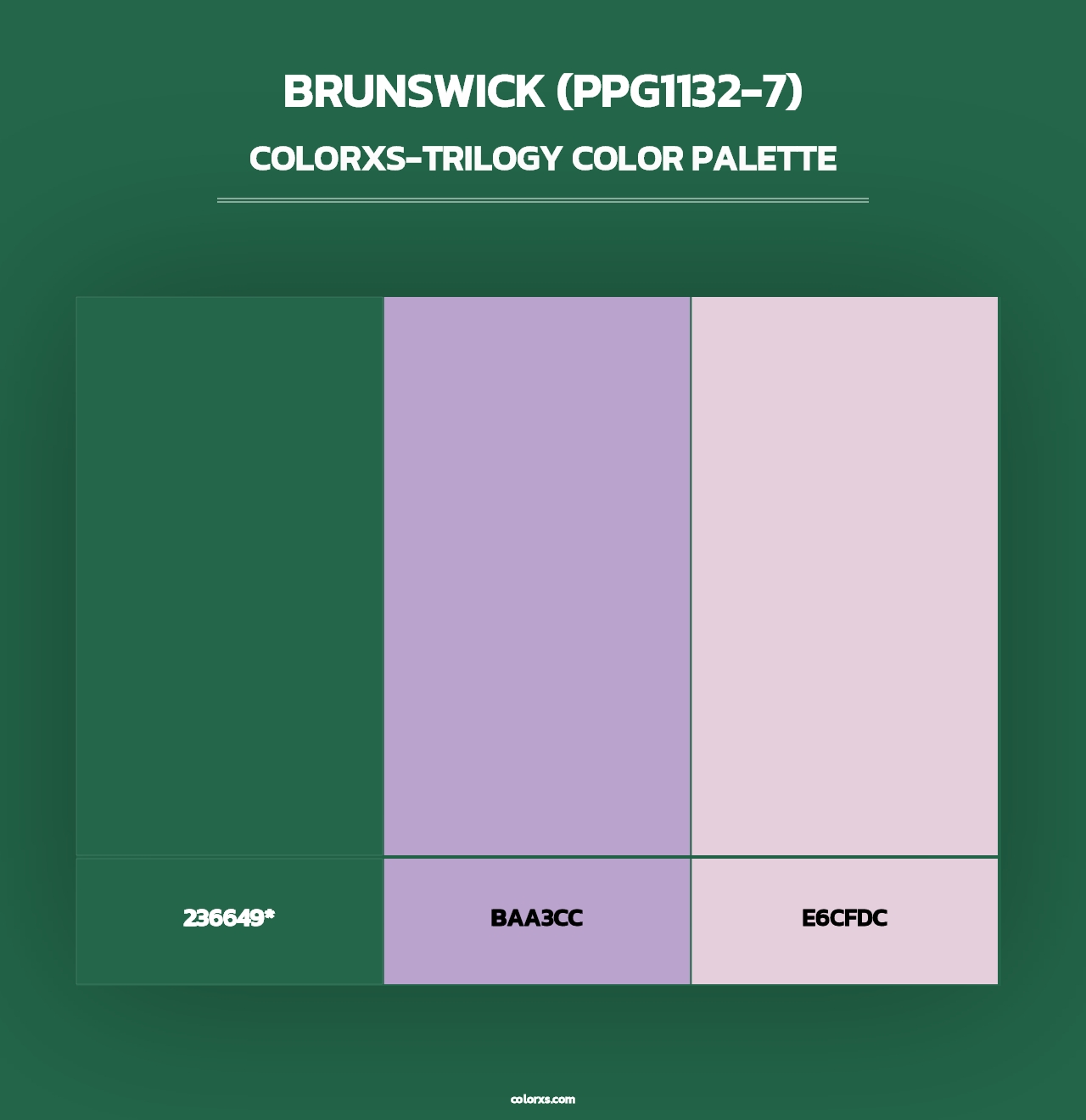 Brunswick (PPG1132-7) - Colorxs Trilogy Palette