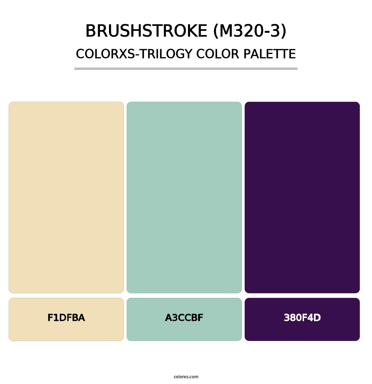 Brushstroke (M320-3) - Colorxs Trilogy Palette