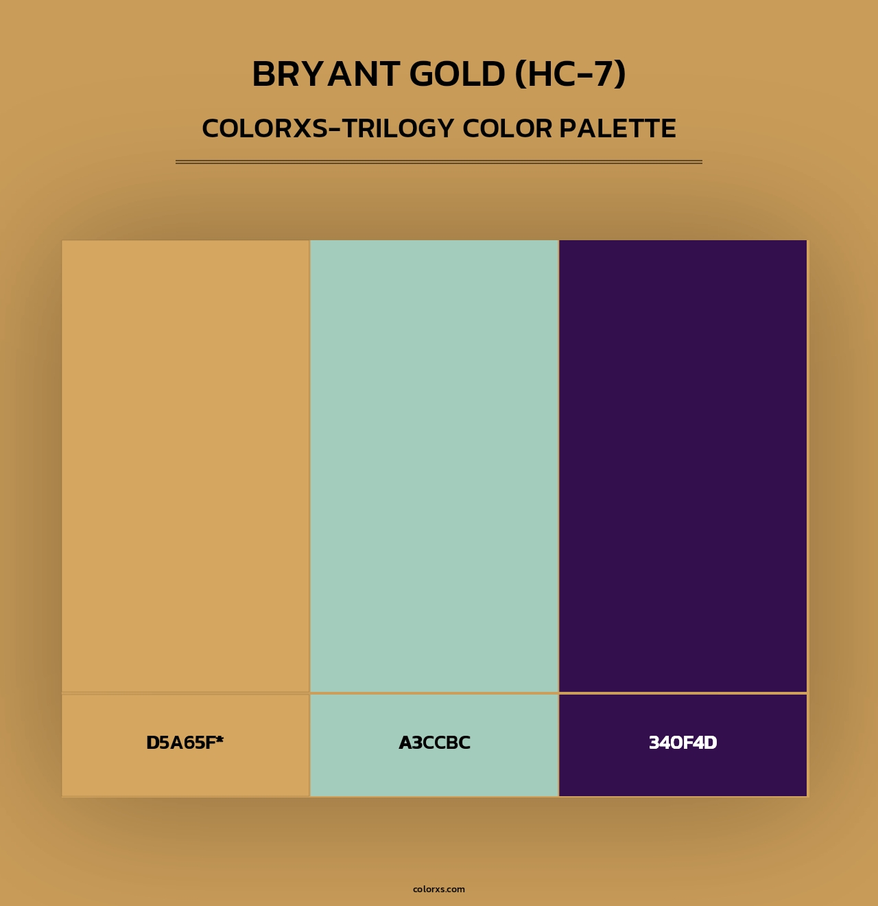 Bryant Gold (HC-7) - Colorxs Trilogy Palette
