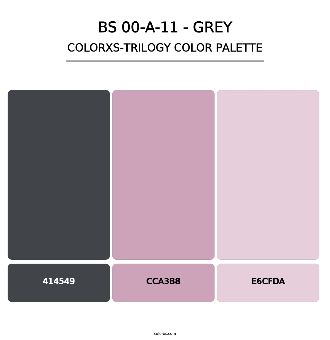 BS 00-A-11 - Grey - Colorxs Trilogy Palette