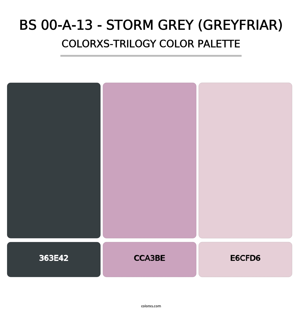 BS 00-A-13 - Storm Grey (Greyfriar) - Colorxs Trilogy Palette