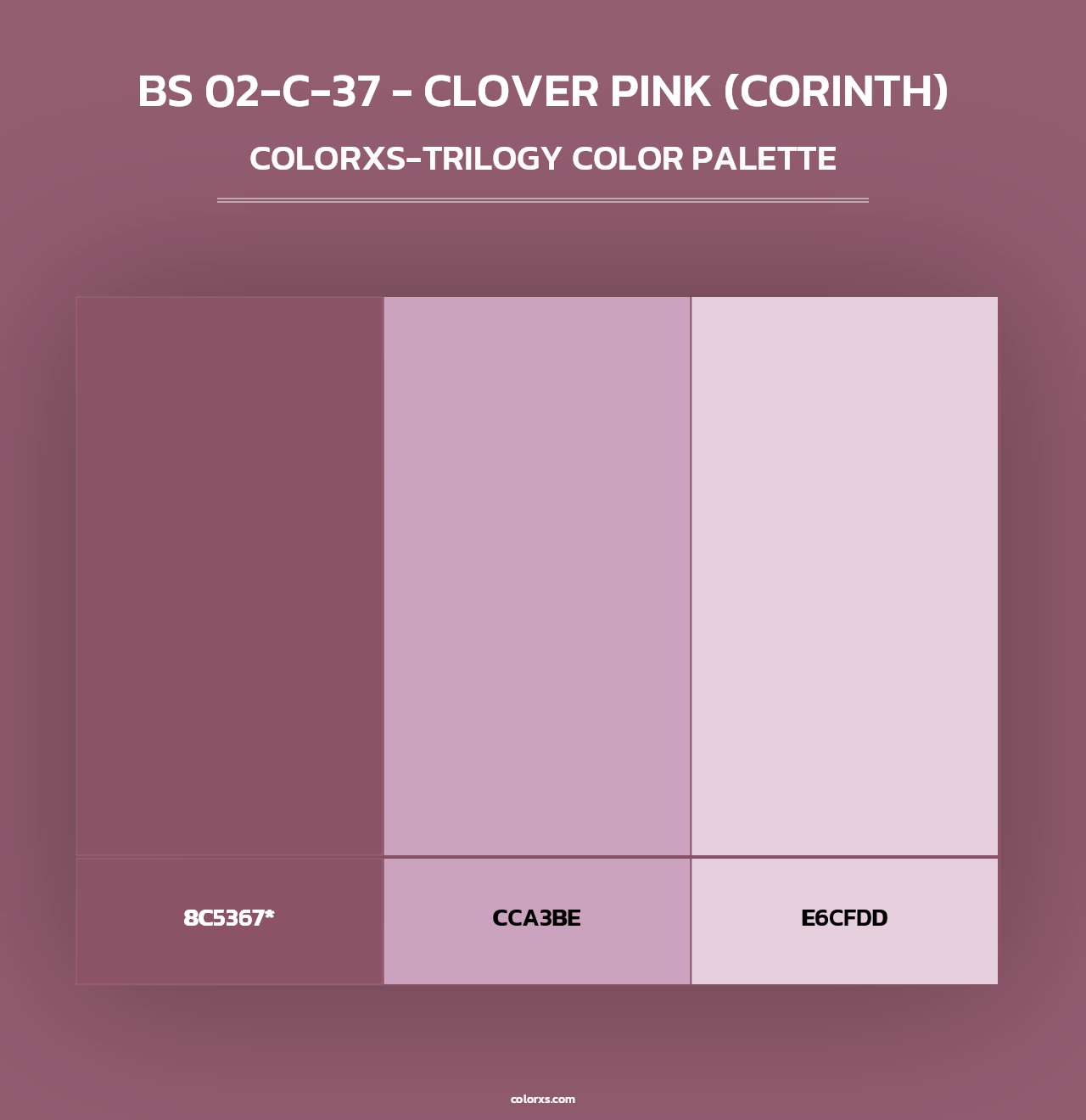 BS 02-C-37 - Clover Pink (Corinth) - Colorxs Trilogy Palette