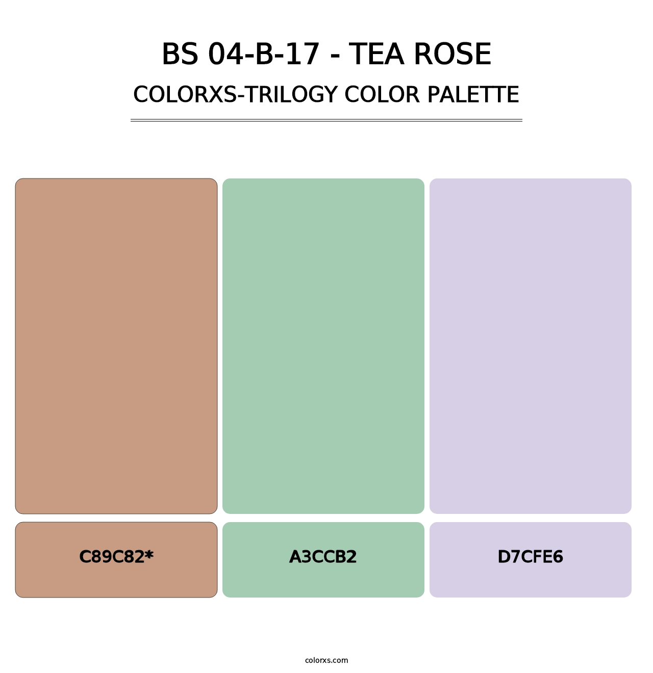 BS 04-B-17 - Tea Rose - Colorxs Trilogy Palette