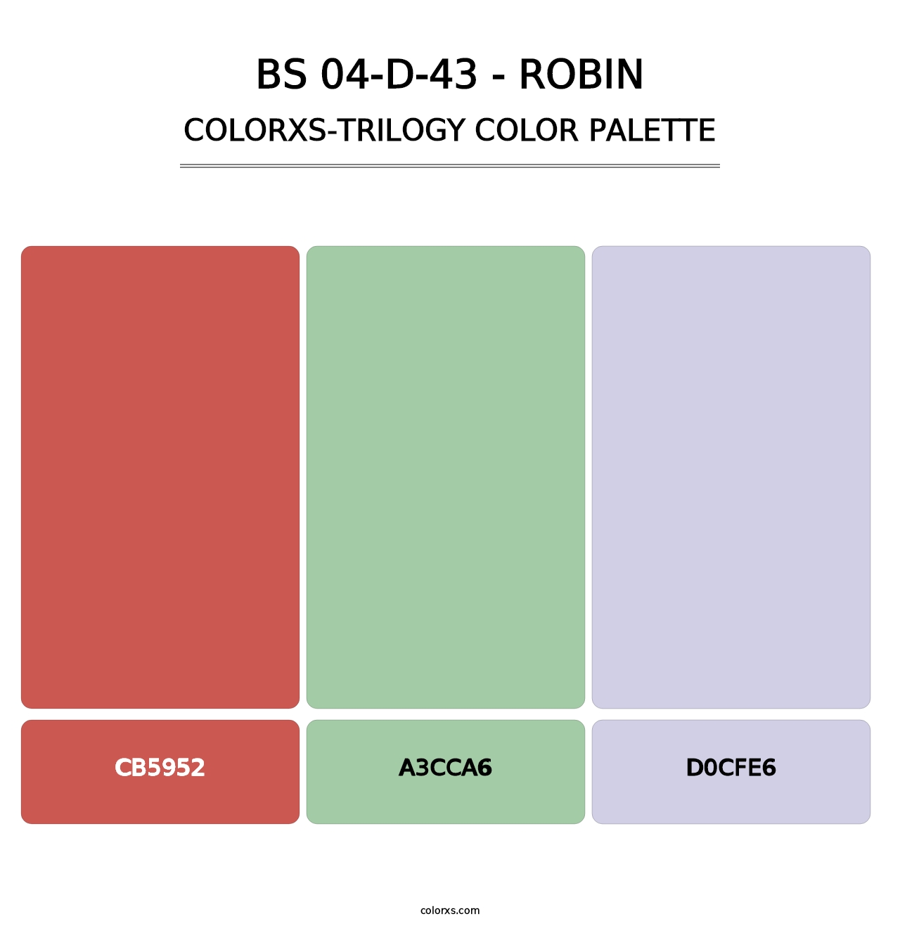 BS 04-D-43 - Robin - Colorxs Trilogy Palette